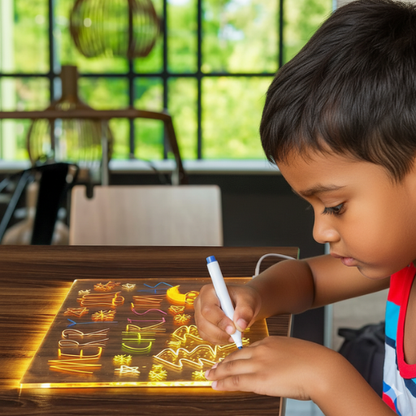 Magic Reusable LED Writing Board with Pen & USB